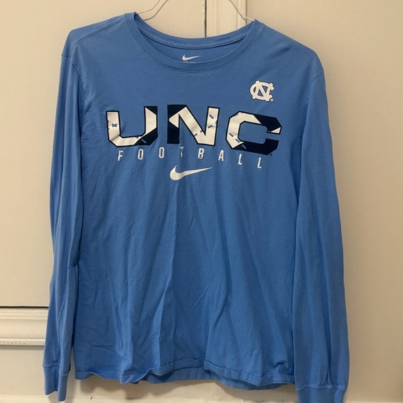 UNC Tarheels Carolina Blue Long Sleeve Tee Large - Picture 1 of 4